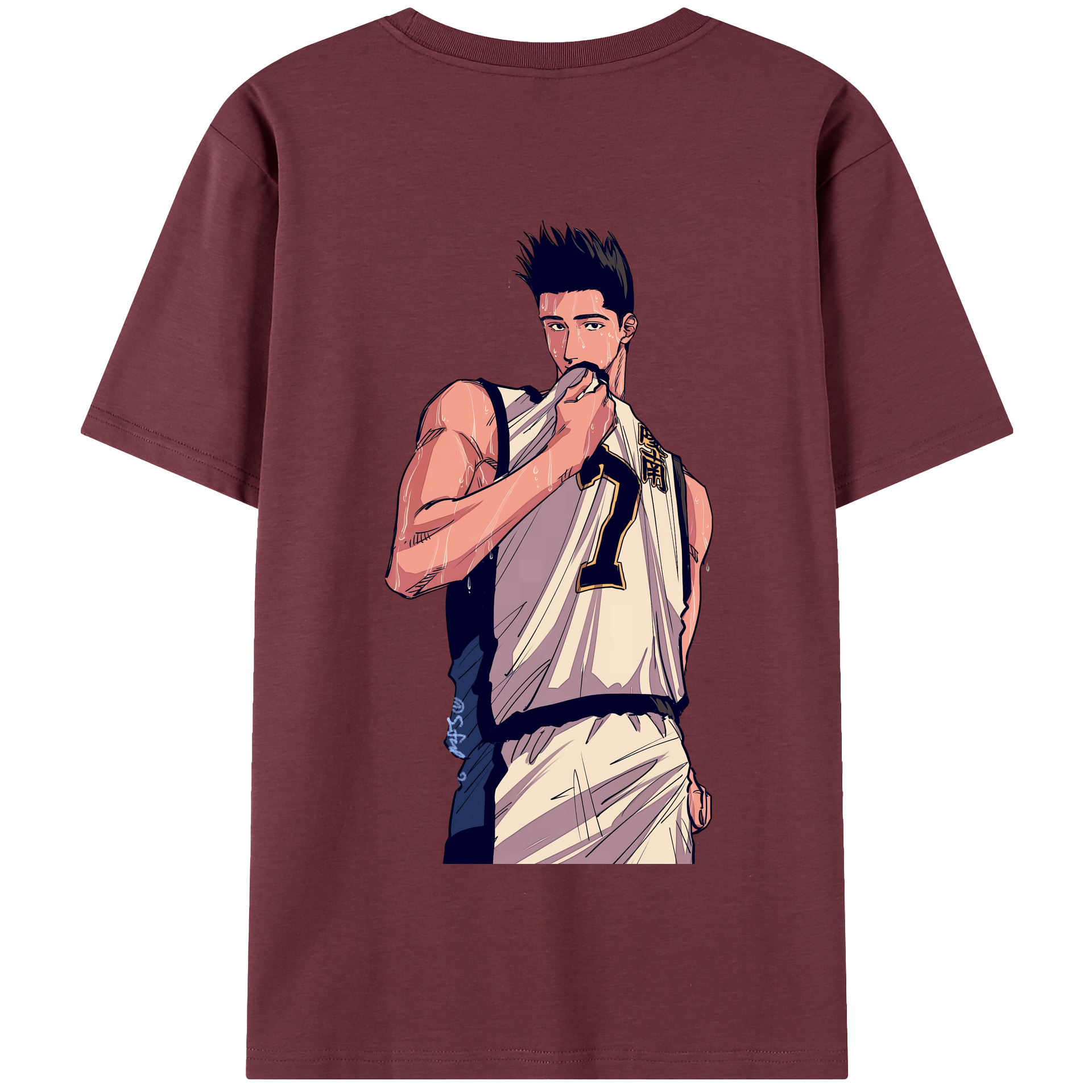 SLAM DUNK／スラムダンク 綿100％半袖Tシャツ（背面プリント）